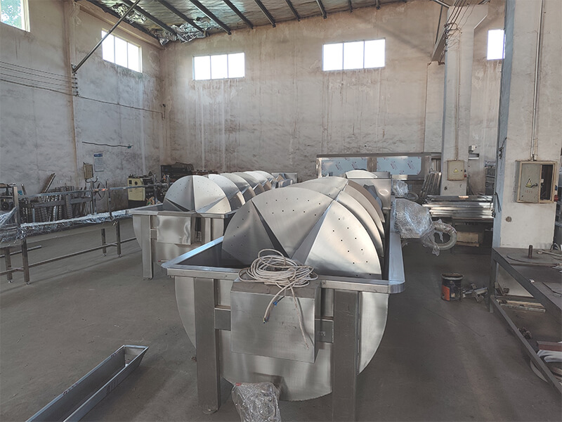 Fábrica de HW Machinery Equipos para procesamiento de aves de corral y máquinas para sacrificio de pollos Enfriador giratorio 2