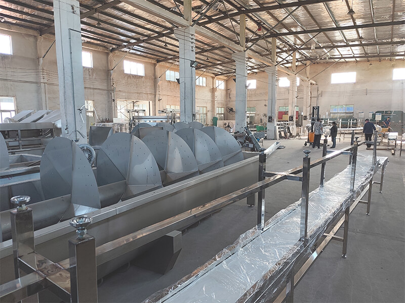Fábrica de HW Machinery Equipos para procesamiento de aves de corral y máquinas para sacrificio de pollos Enfriador giratorio 3